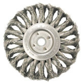 Medium Face Standard Twist Knot Wire Wheels-TS & TSX Series - ts4s .014c4" ss wheel brush knot type