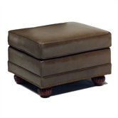 Palmer Leather Ottoman