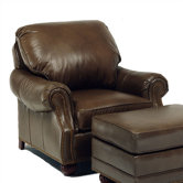 Palmer Leather Chair and Ottoman