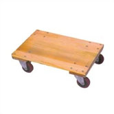 Solid Platform Wood Dolly with 3" Casters