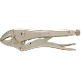 Locking Jaw Pliers - 7" curved jaw locking plier with wire cutter car
