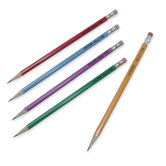 Soft Pencils, No 2, Wood, Graphite Core, 10/BX, Yellow