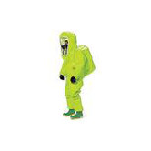 High-Visibility Lime Yellow Tychem&reg; TK Encapsulated Level A Chemical Protection Suit