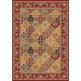 Cambridge Red Kashan Panel Rug