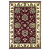 Cambridge Red/Ivory Floral Mahal Rug