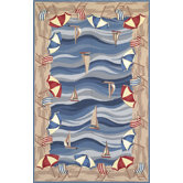 Colonial On The Beach Novelty Rug