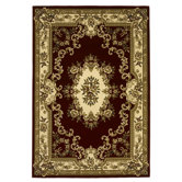 Corinthian Red/Ivory Aubusson Rug