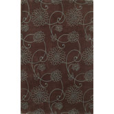 Emerald Chocolate/Blue Flora Rug