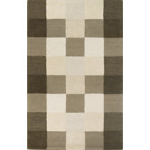 Eternity Ivory/Flax Checkerboard Rug