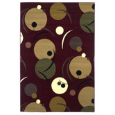Moda Burgundy Phases Rug