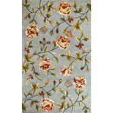 Chateau Blue Spray Roses Rug