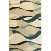 Eternity Ivory/Blue Orbit Rug