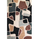 Milan Beige/Blue Bedrock Rug
