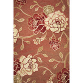 Horizon Brick Red Flora Rug