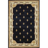 Jewel Navy FleurDeLis Rug