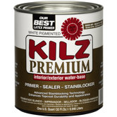 1 Quart White Flat Kilz&reg; Premium Water Based Sealer Primer & Stainblo