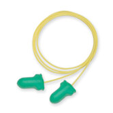 Leight&reg; Single Use Max-Lite&reg; Contoured T-Shape Polyurethane And Foam Corded Earplugs (1 Pair Per Paper Bag, 100 Pair Per Box)