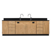 Wall Service Bench With Door & 4 Drawers