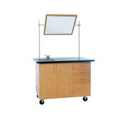 Extra Large Mobile Demo Center, 54"W x 30"D x 36"H