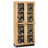 Micro-Charger Glass Door Cabinet
