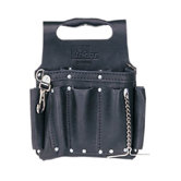 Tuff-Tote� Tool Pouches - blk premium leather toolpouch w/ shoulder strap