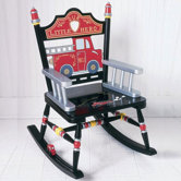 Rock A Buddies Fire Engine Kid Rocking Chair