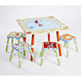 Alphabet Soup Kids' 5 Piece Table and Chair Set