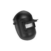 H2-A 2" X 4 1/4" Lift Front Black Fiberglass Curved Shell Welding Helmet With Headgear