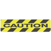 Safety Track&reg; 3300 Commercial Grade Tapes & Treads - safety track 6"x24" ylw/blk caution anti skid