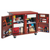 Rolling Work Benches - rolling work bench w/two2-1/2"d.drawers&2shelves