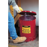Red Oily Waste Cans - oily waste can21 gal hand