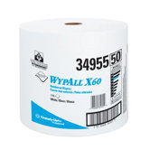 WypAll&reg; X60 Wipers - wypall x60 teri wiper jumbo roll wht 1 100 per r