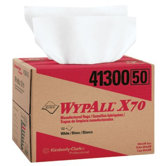 WypAll&reg; X70 Workhorse&reg; Rags - 12"x16.75" white workhorse 1-ply rag 150/box