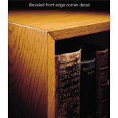 1100 NY Series 30" H Two Shelf Outside Quarter Round Bookcase