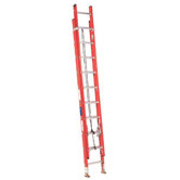 FE3200 Series Fiberglass Channel Extension Ladders - 16' fiberglass extensionladder d-rung