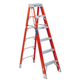 FS1400HD Series Brute� 375 Fiberglass Step Ladders - 10' brute 375 fiberglassstep ladder