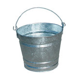 Galvanized Pails - 8qt. galvanized pailhot-dipped