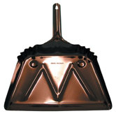 Dust Pans - metal dust pan 12" edgeblack