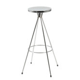 Caroline Swivel Barstool in Chrome