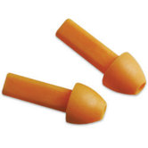 Use Conic-Fit Conical TPE (Thermoplastic Elastomer) Uncorded Earplugs With Plastic Carrying Case With Chain (1 Pair Per Plastic Case, 20 Pair Per Box)