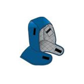 Blue Flame Resistant Nomex&reg; Hot Rods&reg; Shoulder Length Winter Liner With Modacrylic Padding And Proban&reg; Cotton Backing