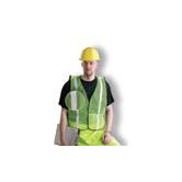 Regular Yellow Mesh Safety Vest With 1" Silver Glossy Reflective Tape (Non ANSI Compliant)