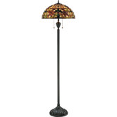 Kami Tiffany Floor Lamp in Vintage Bronze