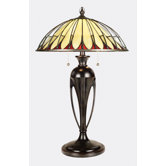 Alhambre Tiffany  Table Lamp in Burnt Cinnamon