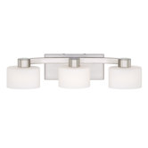 Tatum Three Light Bath Vanity in Brushed Nickel