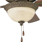Savannah Two Light Bowl Ceiling Fan Light Kit