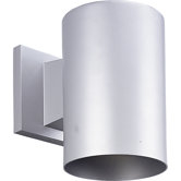 5" Gray  Incandescent Cylinder Outdoor Wall Lantern
