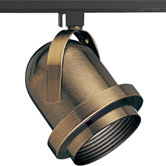 AlphaTrak Antique Brass Carillon Track Light Head 75W PAR 30