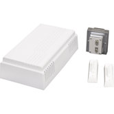 Textured White Door Chime Kit with Two Chimes