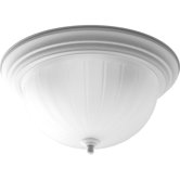 Melon Glass 3 Light Flush Mount